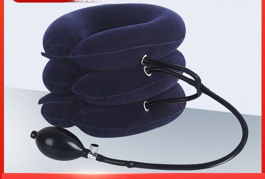 Neck Traction Collar — side profile showing three stacked inflatable chambers